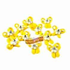Foto Laco Em Biscuit - Amarelo
